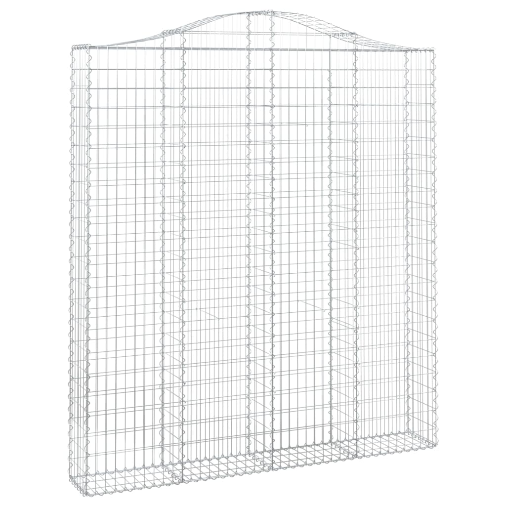 Gabionkurv buet 200x30x220/240 cm galvanisert jern