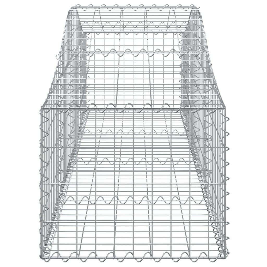 Gabionkurv buet 200x50x40/60 cm galvanisert jern