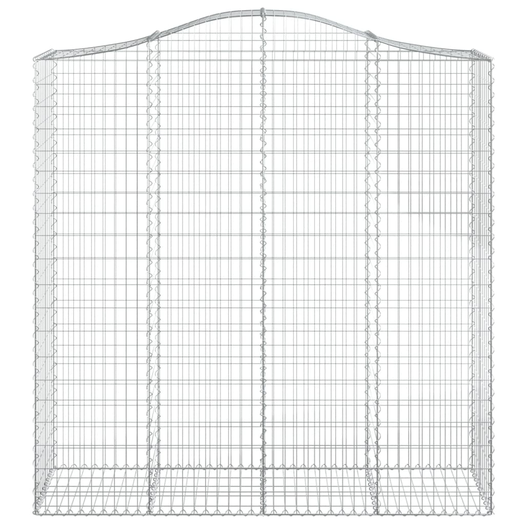 Gabionkurv buet 200x50x200/220 cm galvanisert jern