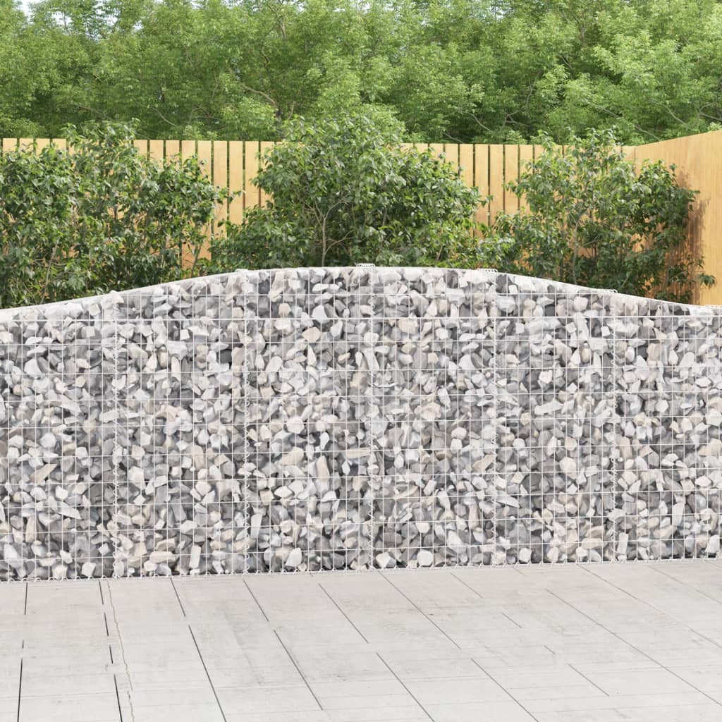 Gabionkurv buet 400x30x100/120 cm galvanisert jern