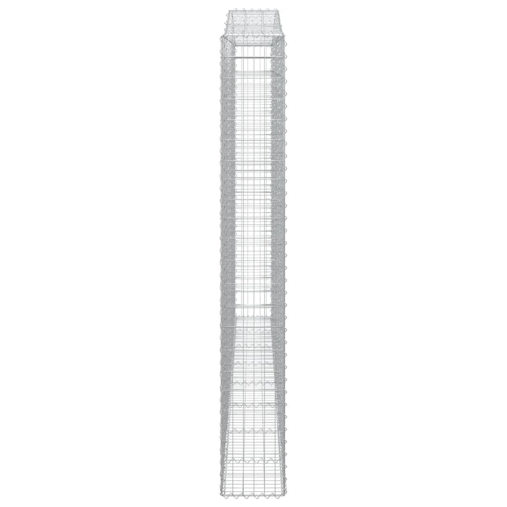 Gabionkurv buet 400x30x220/240 cm galvanisert jern