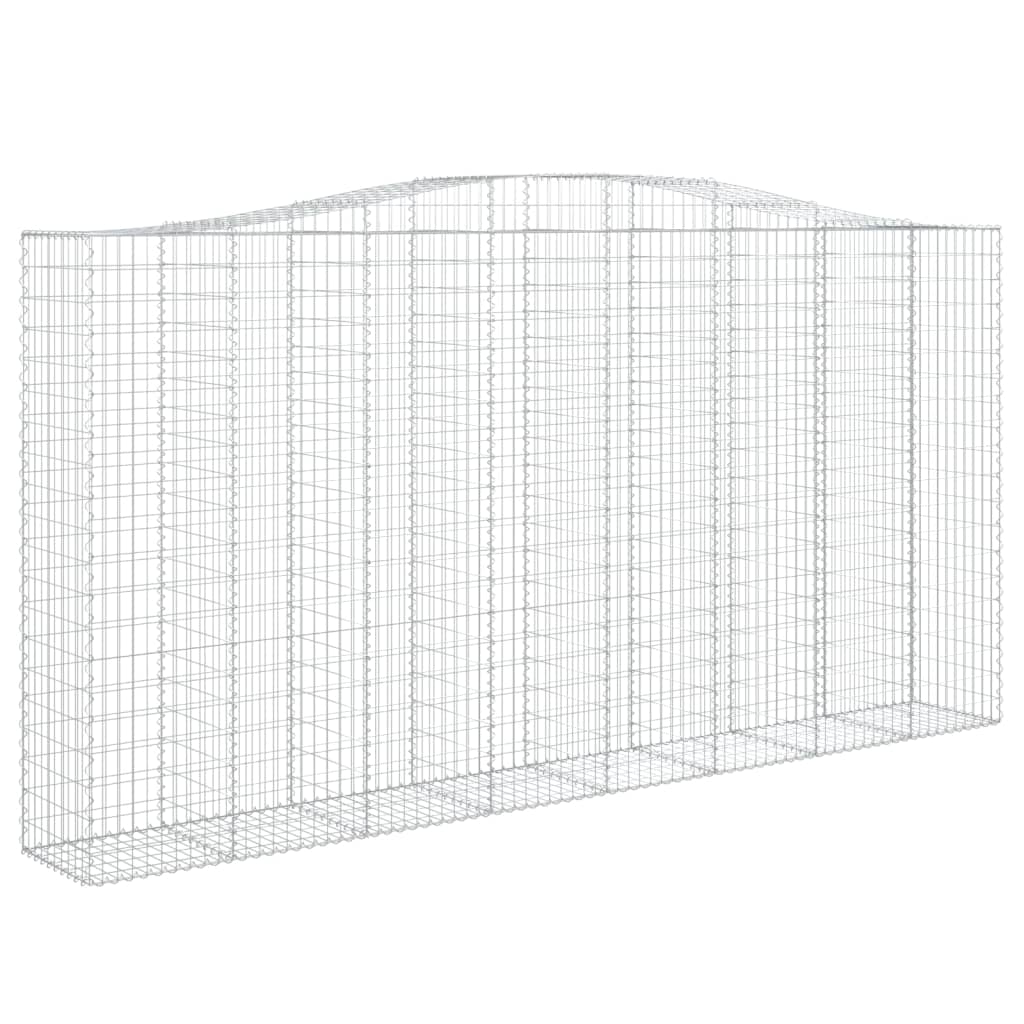 Gabionkurv buet 400x50x200/220 cm galvanisert jern