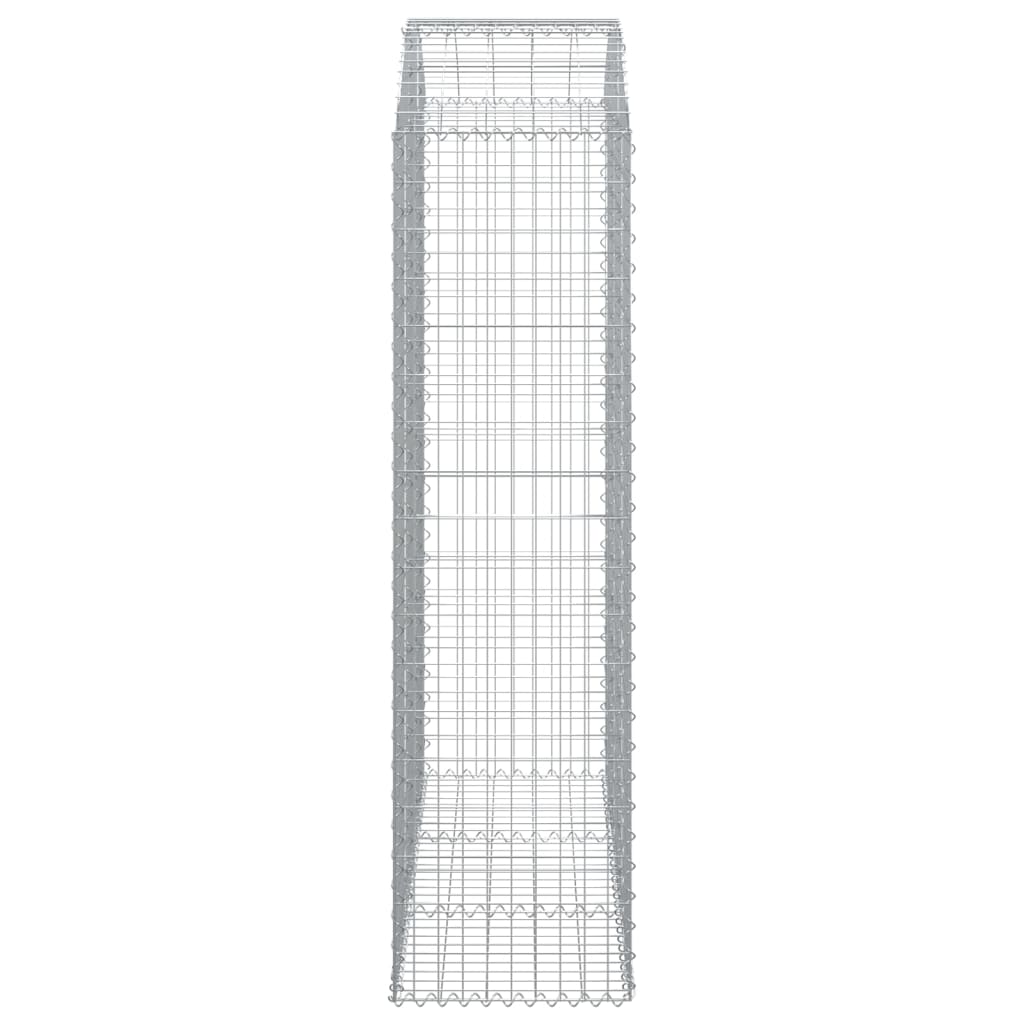 Gabionkurv buet 150x50x180/200 cm galvanisert jern