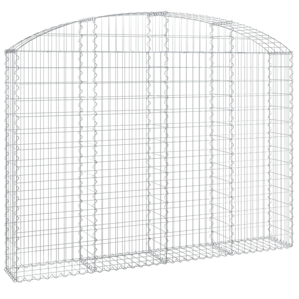 Gabionkurv buet 200x30x140/160 cm galvanisert jern