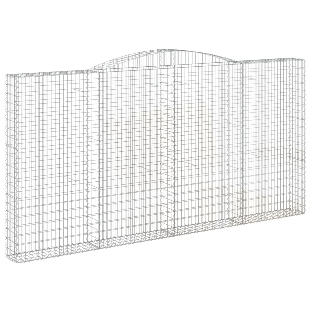Gabionkurv buet 400x30x200/220 cm galvanisert jern