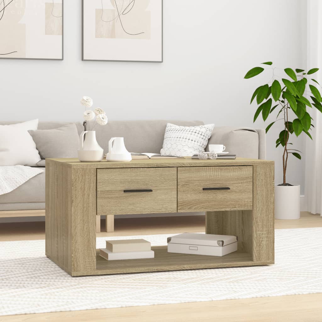 Salongbord sonoma eik 80x50x40 cm konstruert tre vidaXL