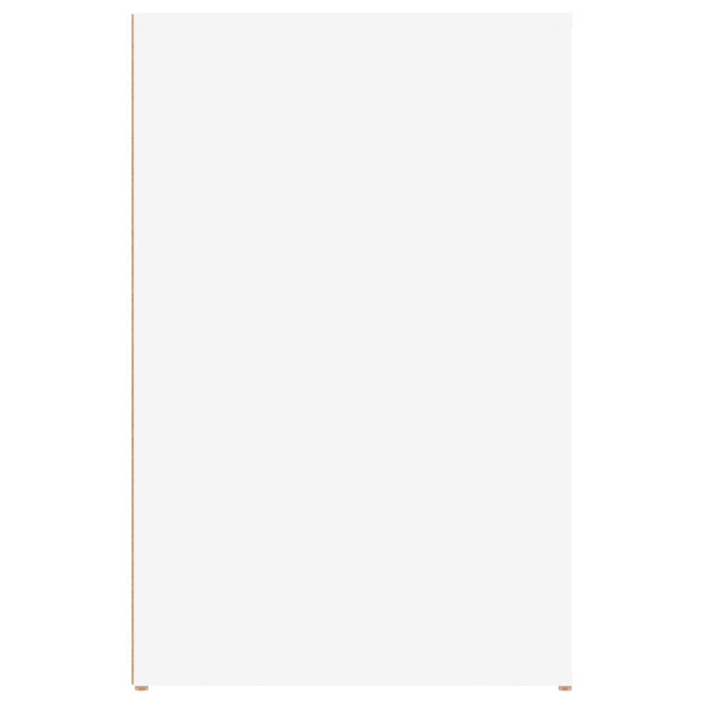 Skrivebord hvit 100x49x75 cm konstruert tre