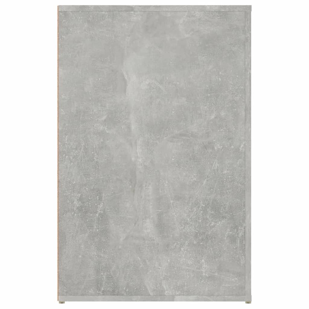 Skrivebordskap betonggrå 100x49x75 cm konstruert tre