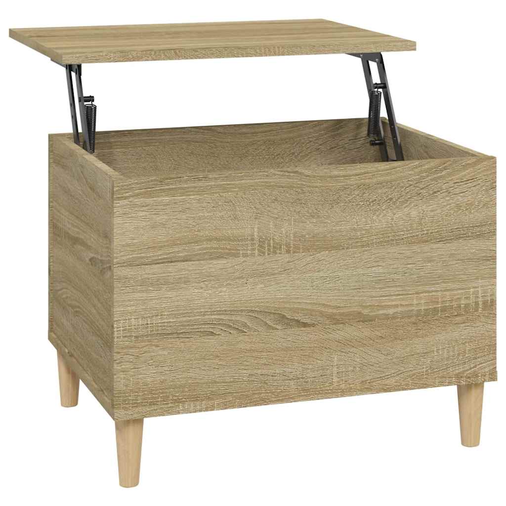 Salongbord sonoma eik 60x44,5x45 cm konstruert tre