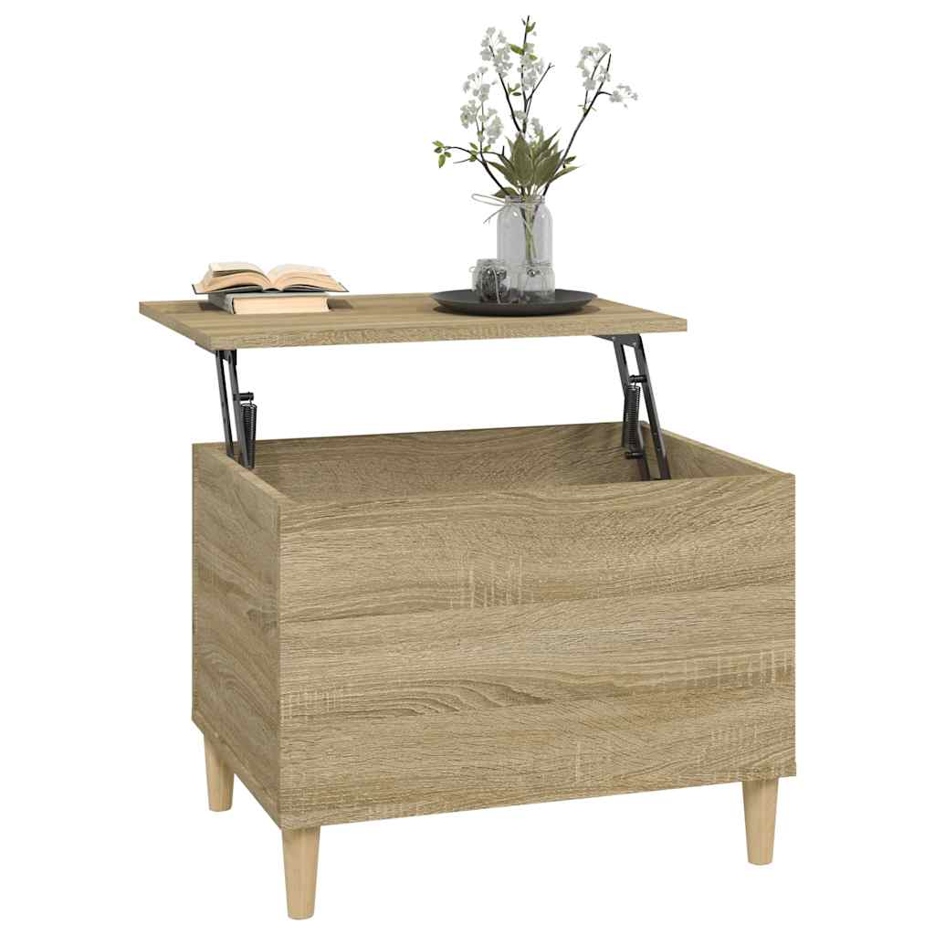 Salongbord sonoma eik 60x44,5x45 cm konstruert tre
