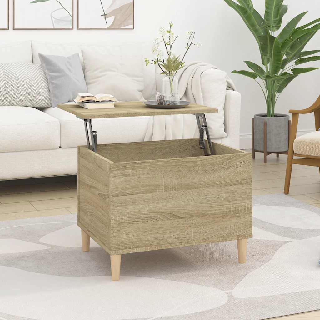 Salongbord sonoma eik 60x44,5x45 cm konstruert tre