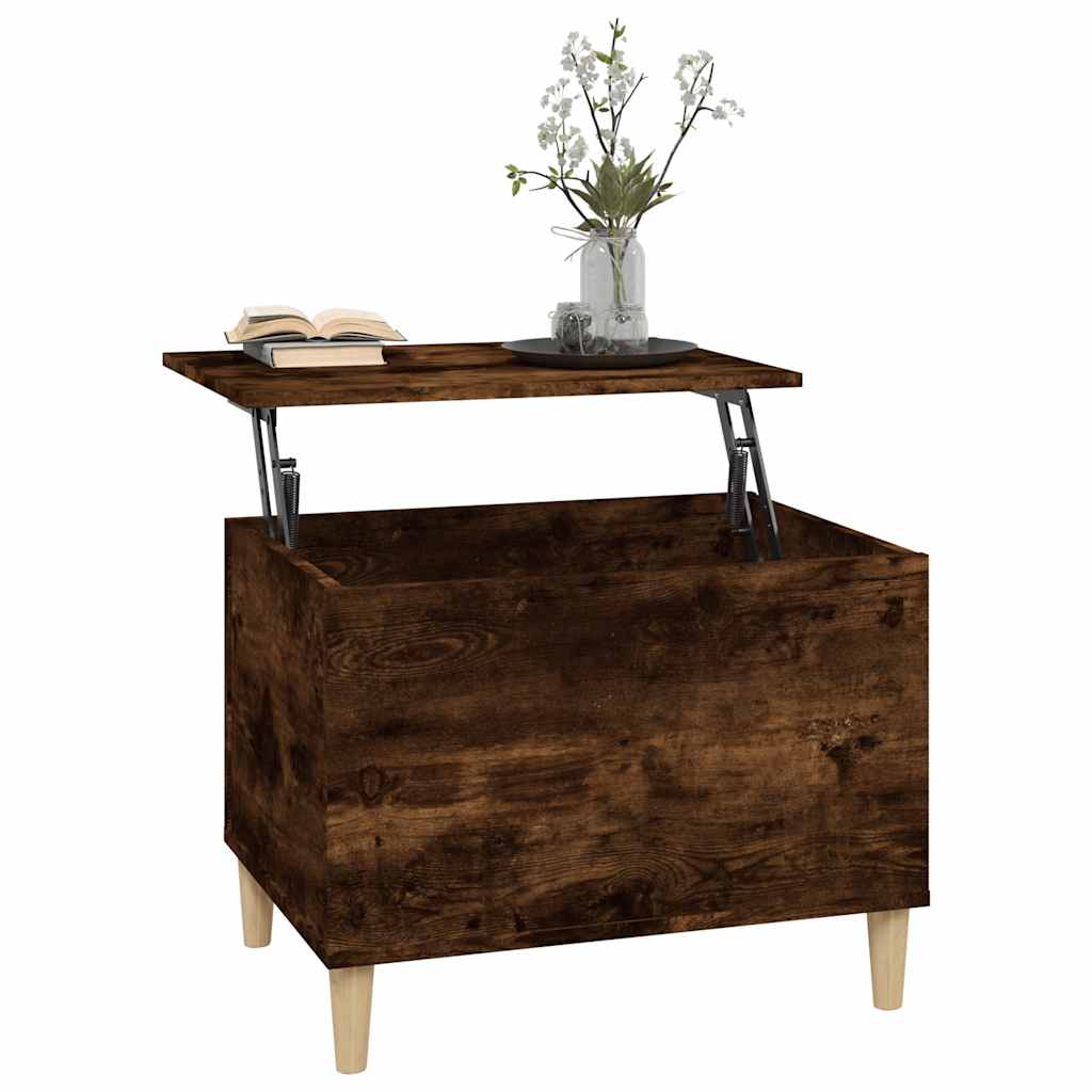 Salongbord røkt eik 60x44,5x45 cm konstruert tre