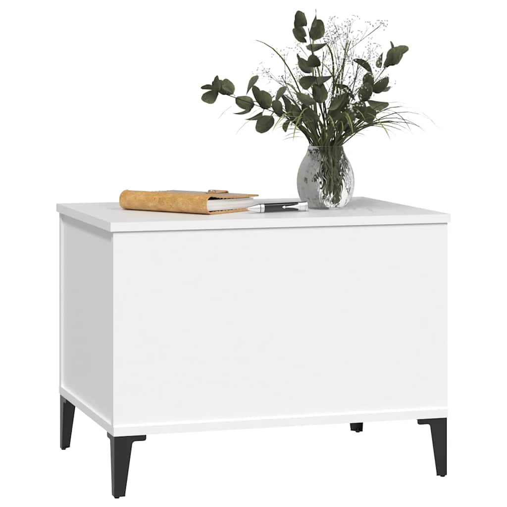 Salongbord hvit 60x44,5x45 cm konstruert tre