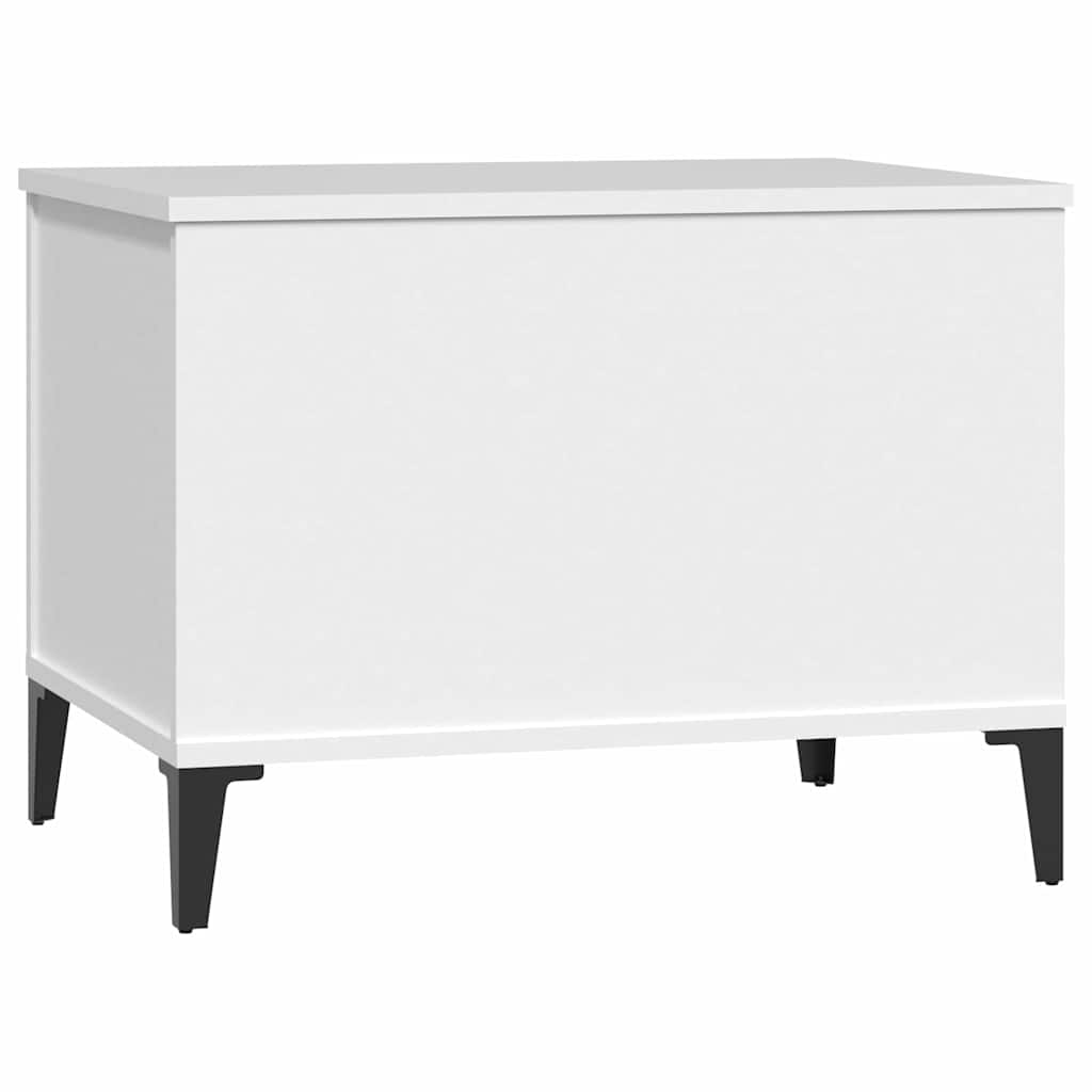 Salongbord hvit 60x44,5x45 cm konstruert tre