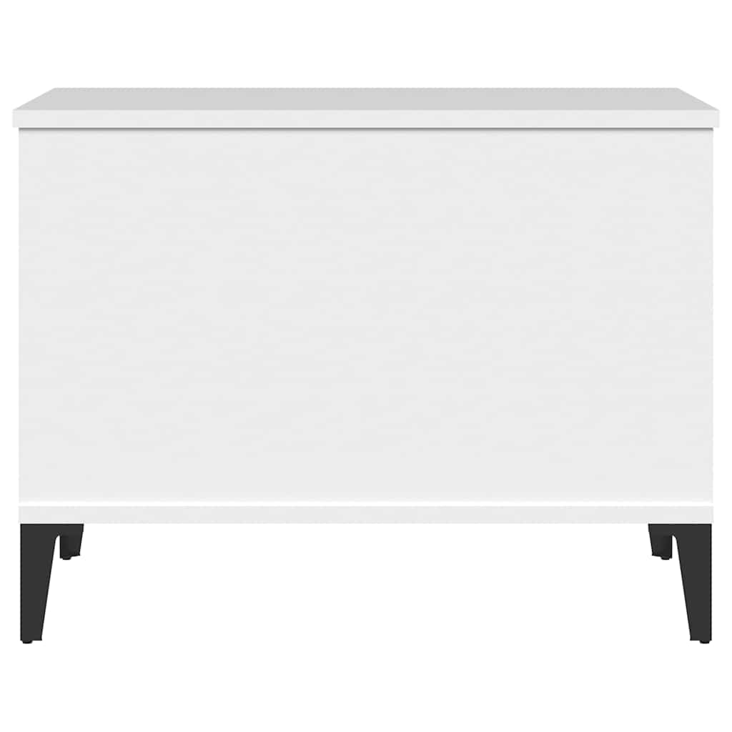 Salongbord hvit 60x44,5x45 cm konstruert tre
