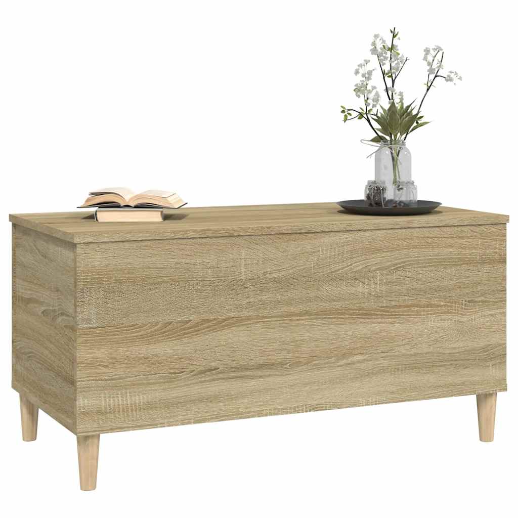 Salongbord sonoma eik 90x44,5x45 cm konstruert tre