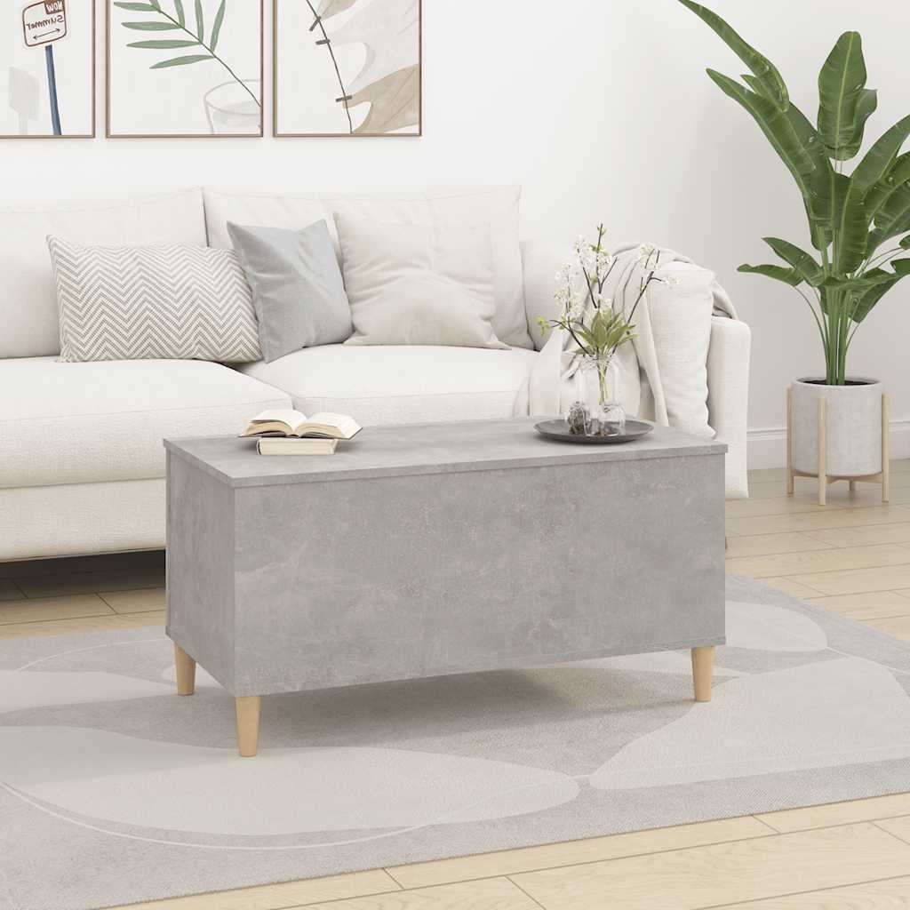 Salongbord betonggrå 90x44,5x45 cm konstruert tre