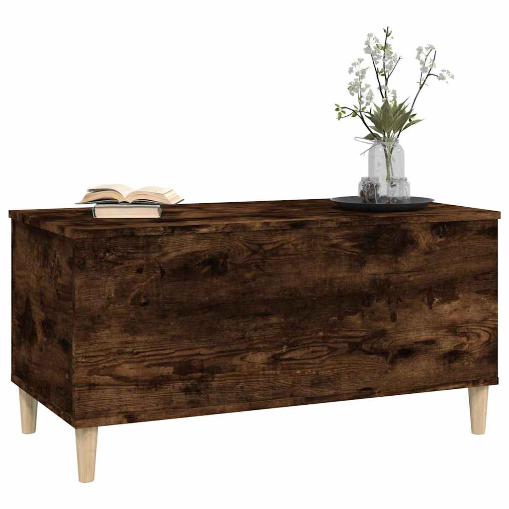 Salongbord røkt eik 90x44,5x45 cm konstruert tre