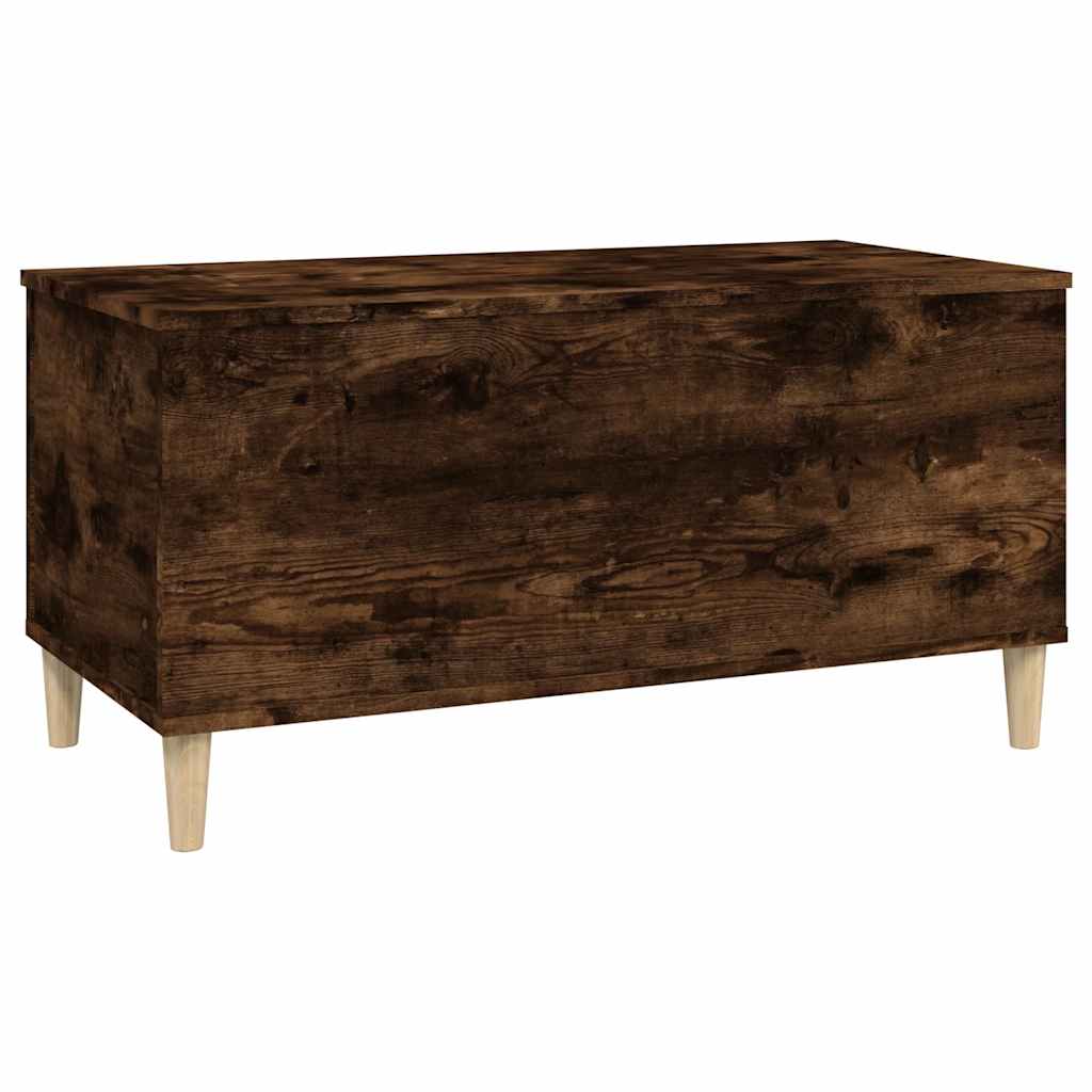 Salongbord røkt eik 90x44,5x45 cm konstruert tre