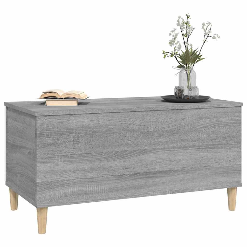 Salongbord grå sonoma 90x44,5x45 cm konstruert tre