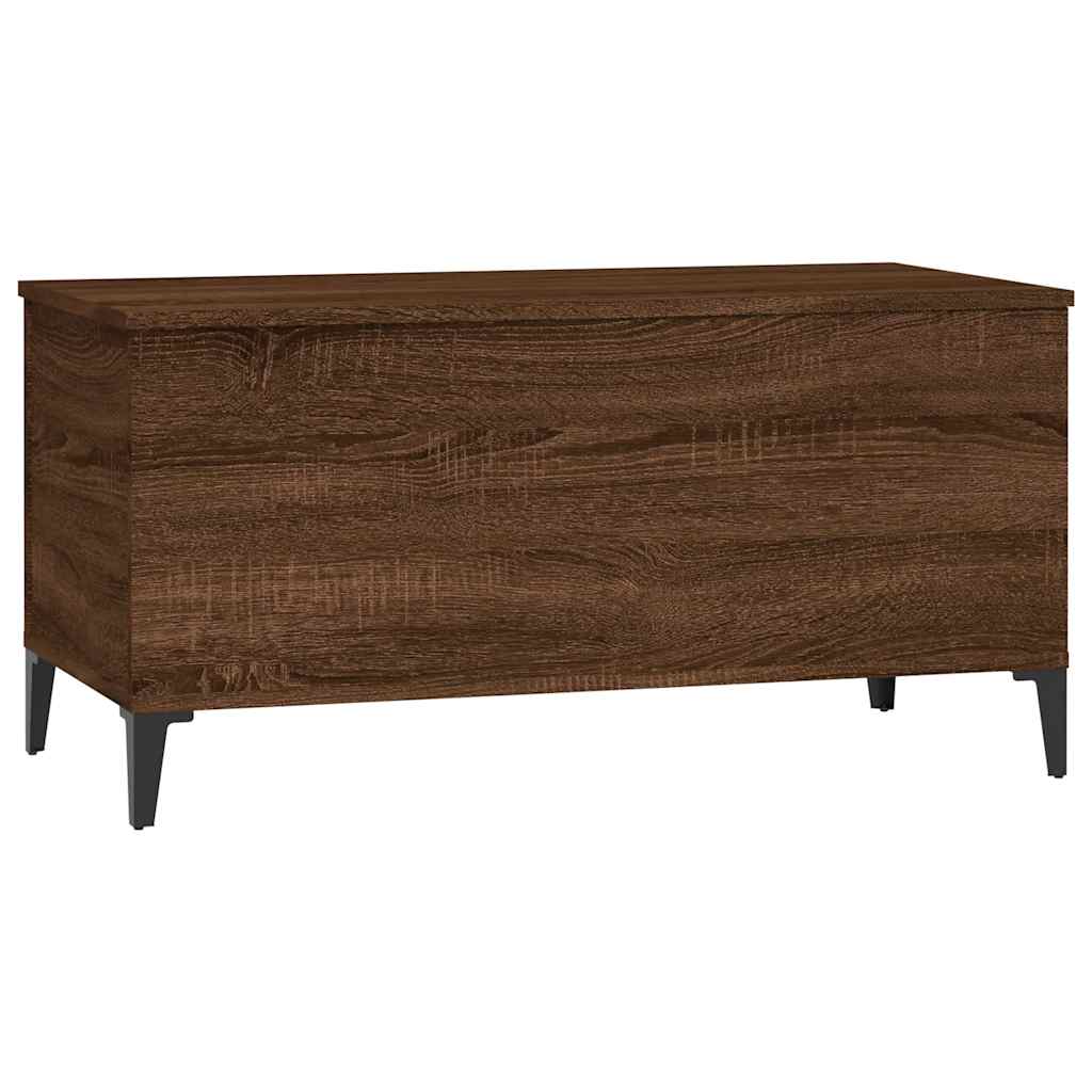 Salongbord brun eik 90x44,5x45 cm konstruert tre