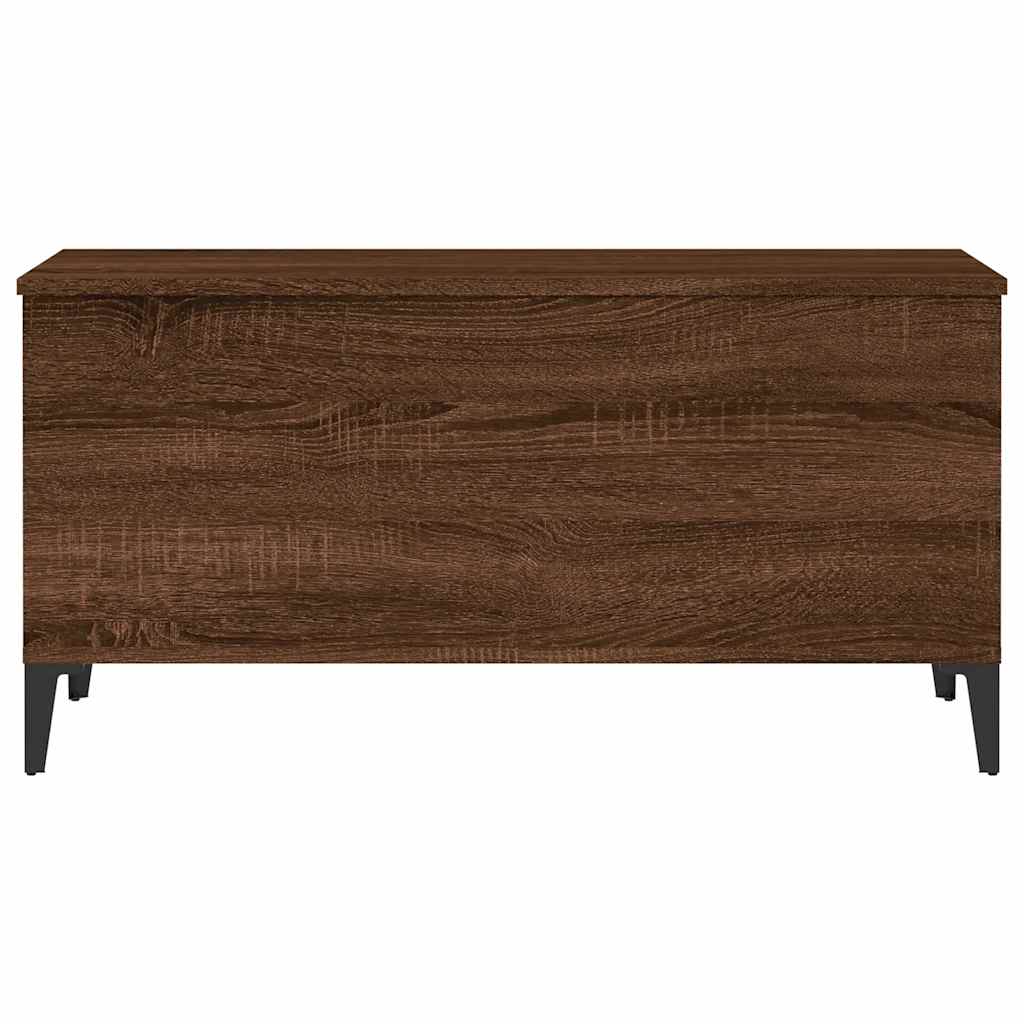 Salongbord brun eik 90x44,5x45 cm konstruert tre