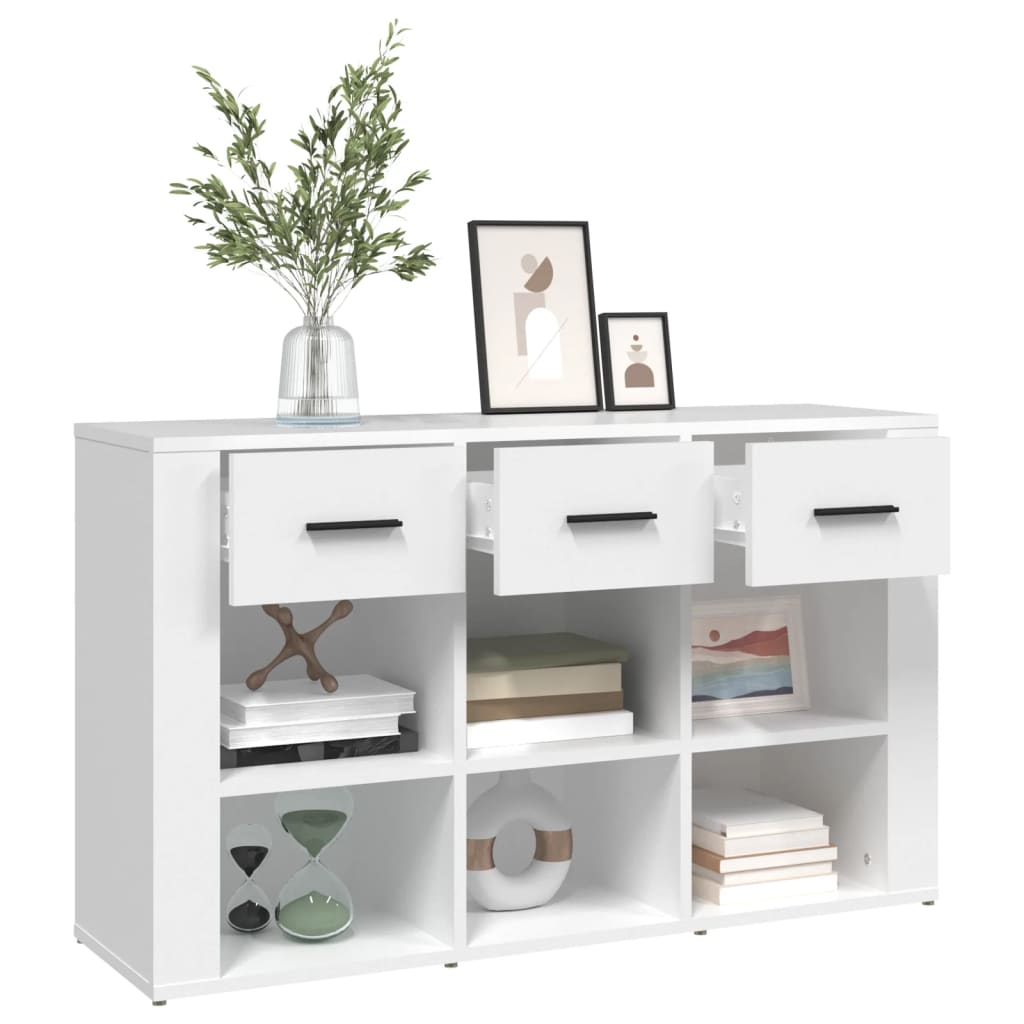 Skjenk hvit 100x30x59,5 cm konstruert tre vidaXL
