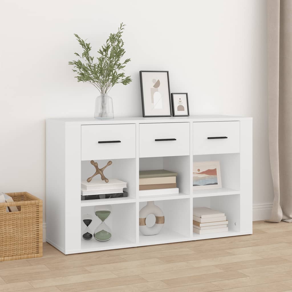 Skjenk hvit 100x30x59,5 cm konstruert tre vidaXL