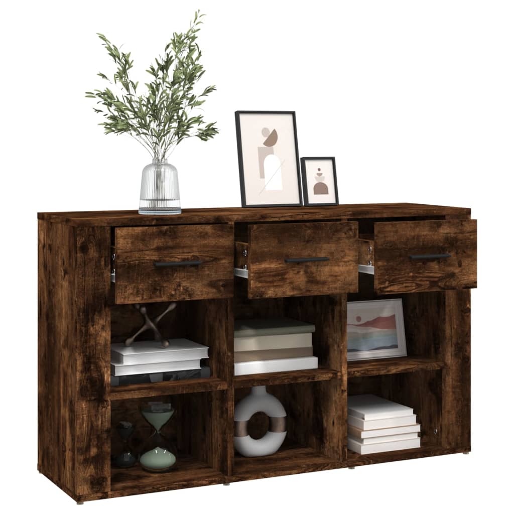 Skjenk røkt eik 100x30x59,5 cm konstruert tre vidaXL