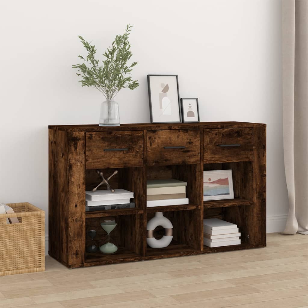 Skjenk røkt eik 100x30x59,5 cm konstruert tre vidaXL