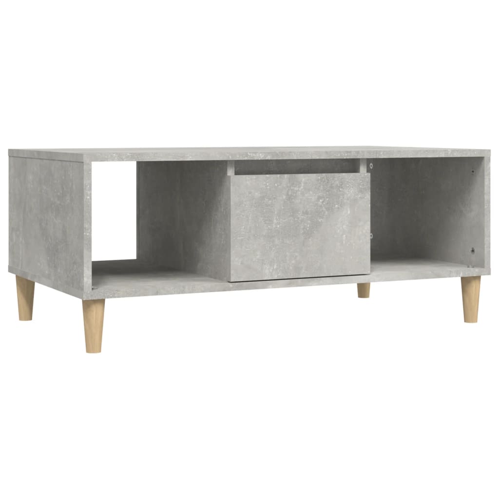 Salongbord betonggrå 90x50x36,5 cm konstruert tre