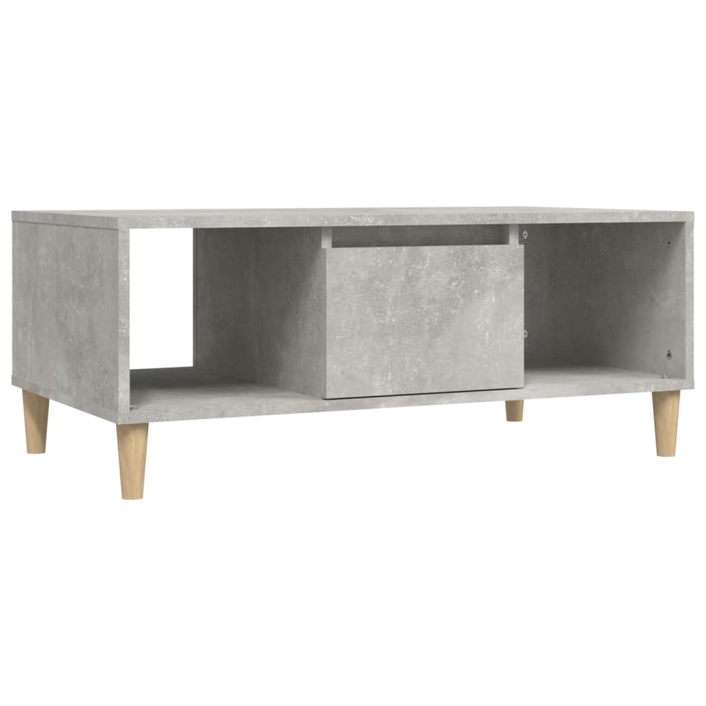 Salongbord betonggrå 90x50x36,5 cm konstruert tre