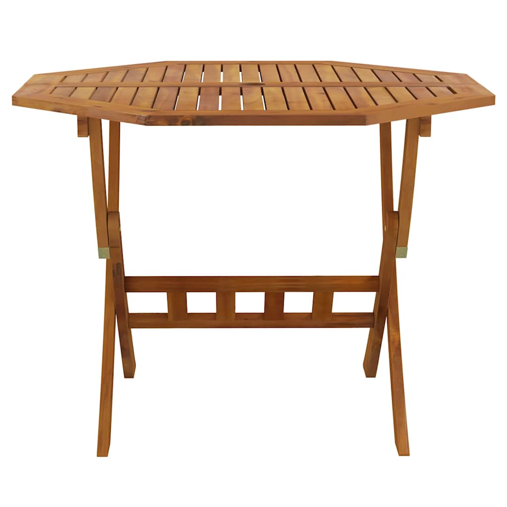 Sammenleggbart hagebord 90x75 cm heltre akasie vidaXL