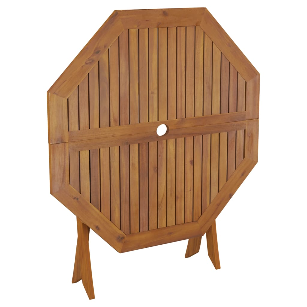 Sammenleggbart hagebord 90x75 cm heltre akasie vidaXL