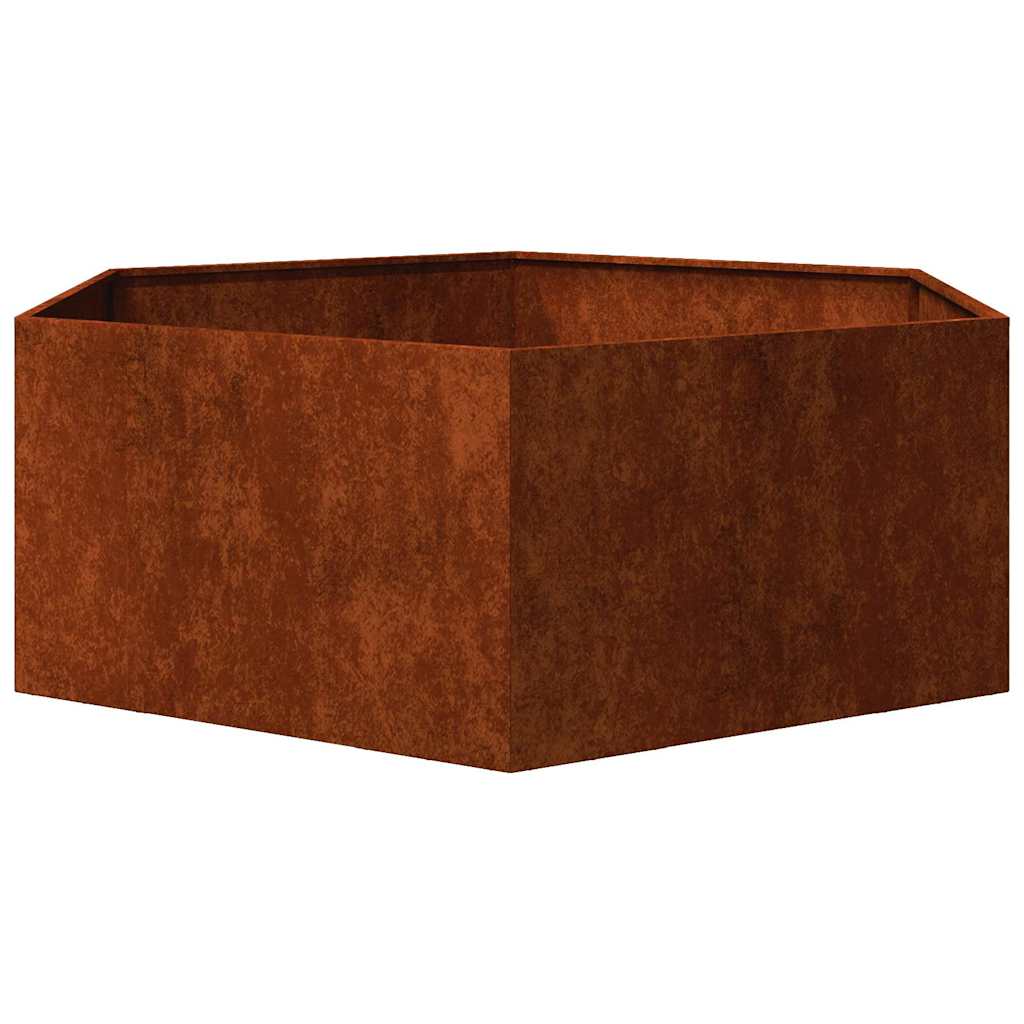 Plantekasse rust 138x120x45 cm cortenstål