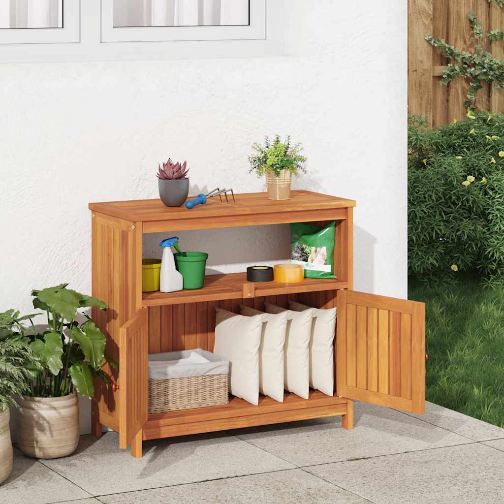 Hagekonsollbord 80x35x75 cm heltre akasie