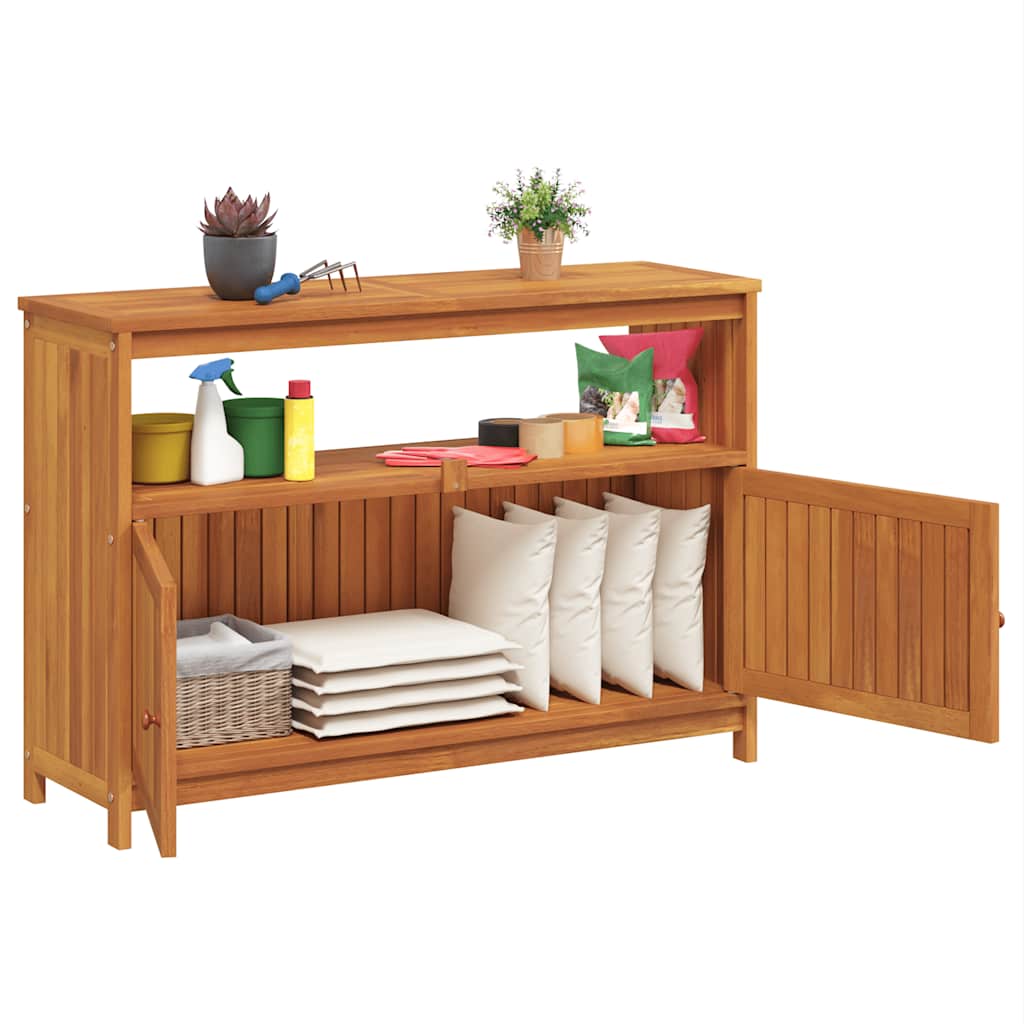 Hagekonsollbord 110x35x75 cm heltre akasie