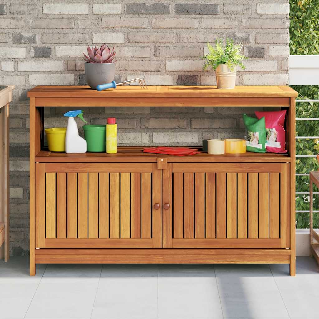 Hagekonsollbord 110x35x75 cm heltre akasie
