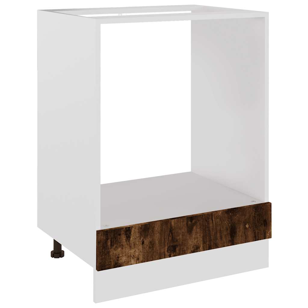 Ovnskap "Riga" røkt eik 60x46x81,5 cm konstruert tre