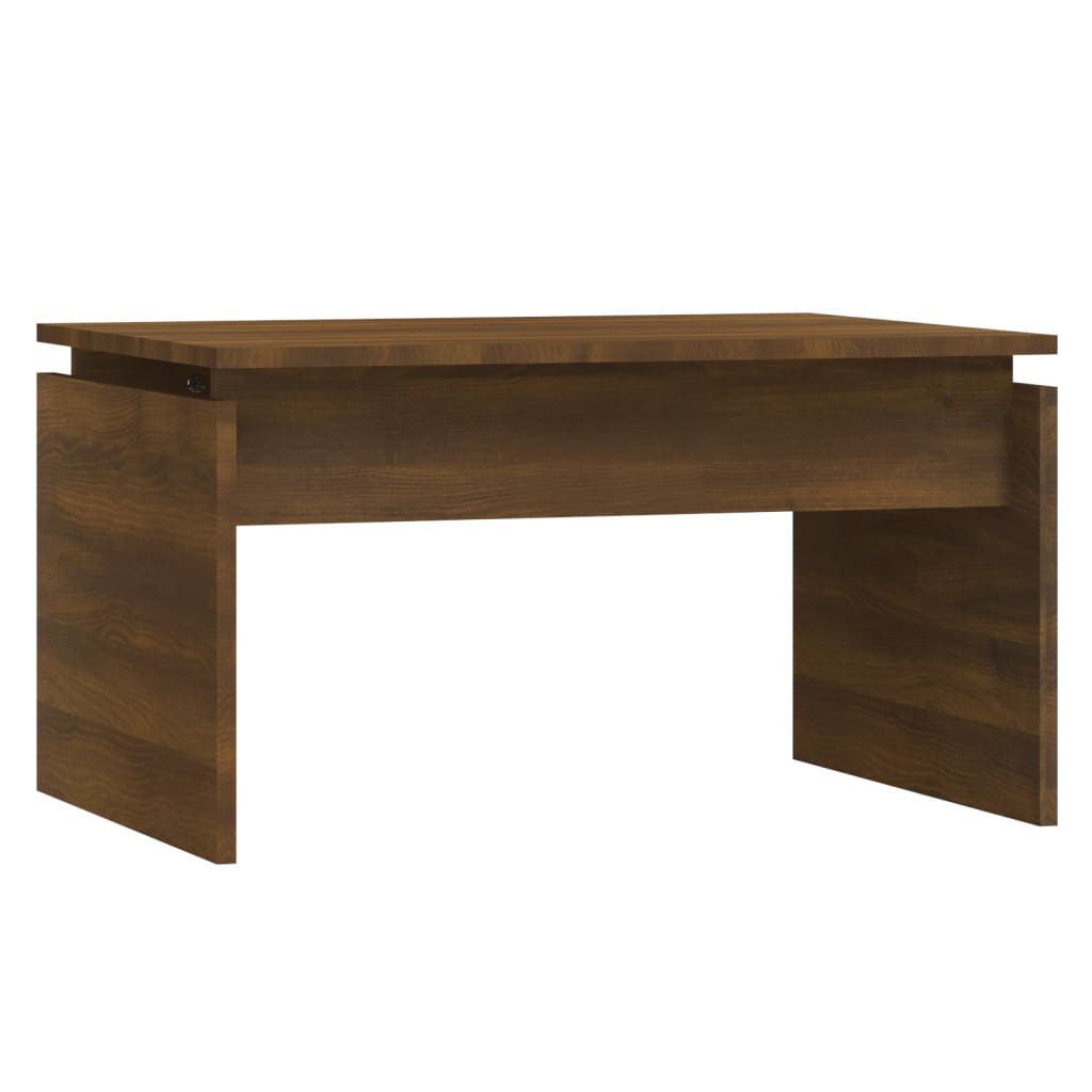 Salongbord brun eik 68x50x38 cm konstruert tre