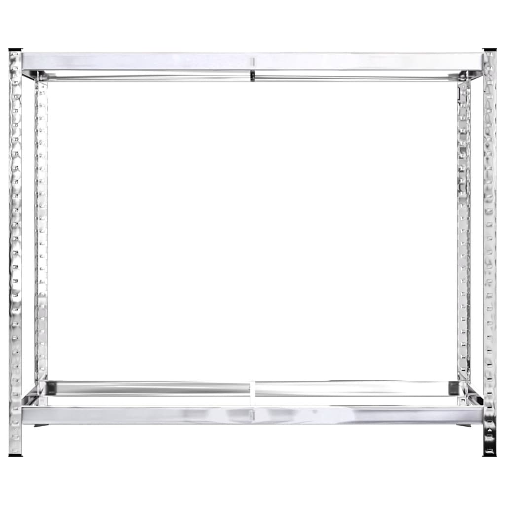 Dekkstativer 2 lag 4 stk sølv 110x40x110 cm stål