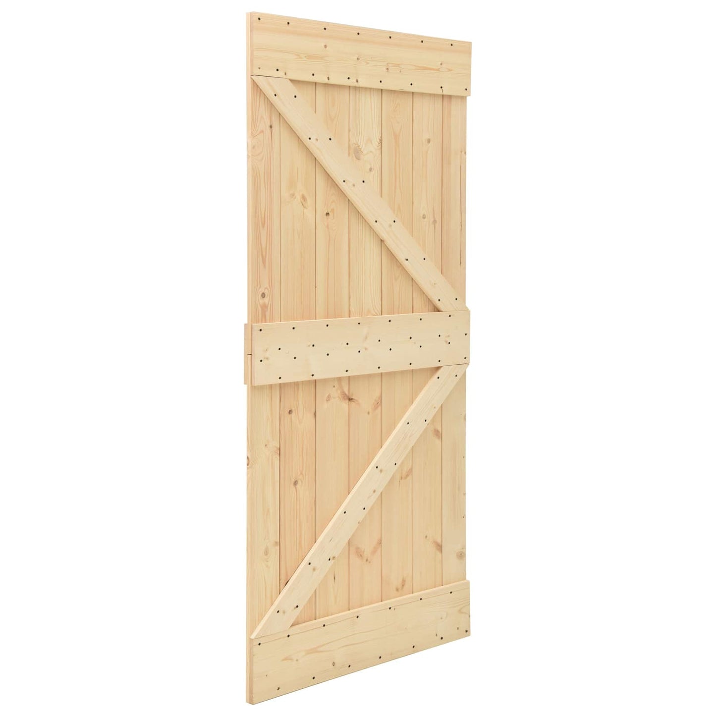 Dør NARVIK 100 x 210 cm Massiv Furu Tre (Ubehandlet) Naturlig
