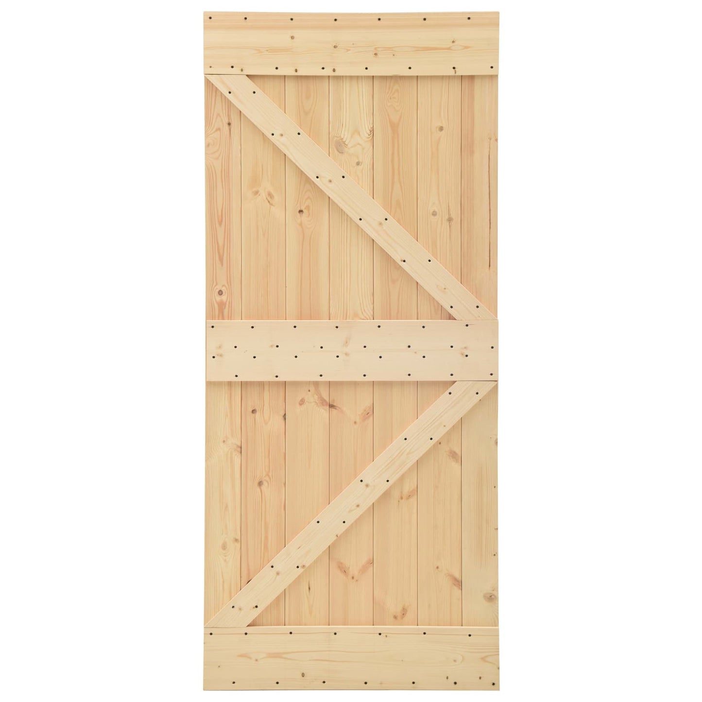 Dør NARVIK 100 x 210 cm Massiv Furu Tre (Ubehandlet) Naturlig