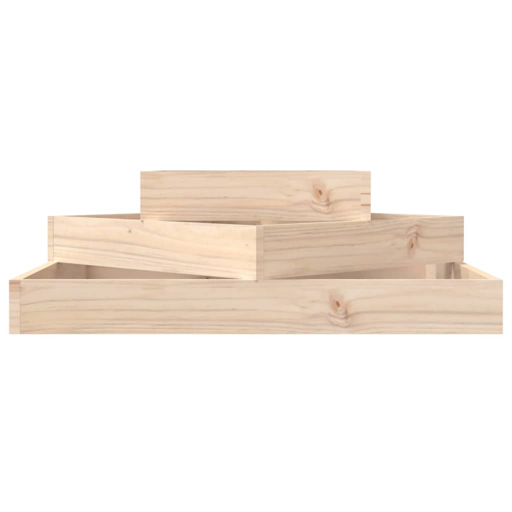 Plantekasse 83x83x27 cm heltre furu