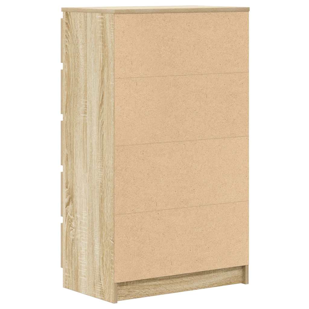 Kommode sonoma eik 60x36x103 cm konstruert tre vidaXL