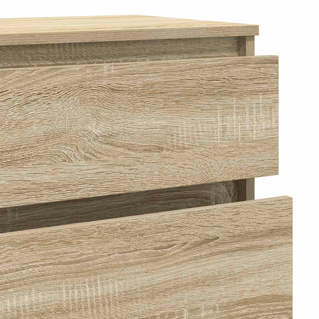 Kommode sonoma eik 60x36x103 cm konstruert tre vidaXL