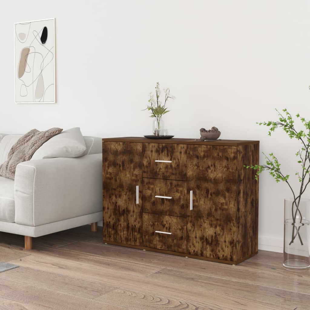Skjenk røkt eik 91x29,5x65 cm konstruert tre
