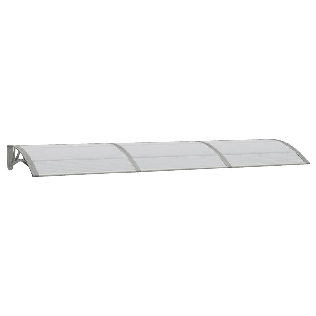 Skjermtak grå 300x75 cm polykarbonat