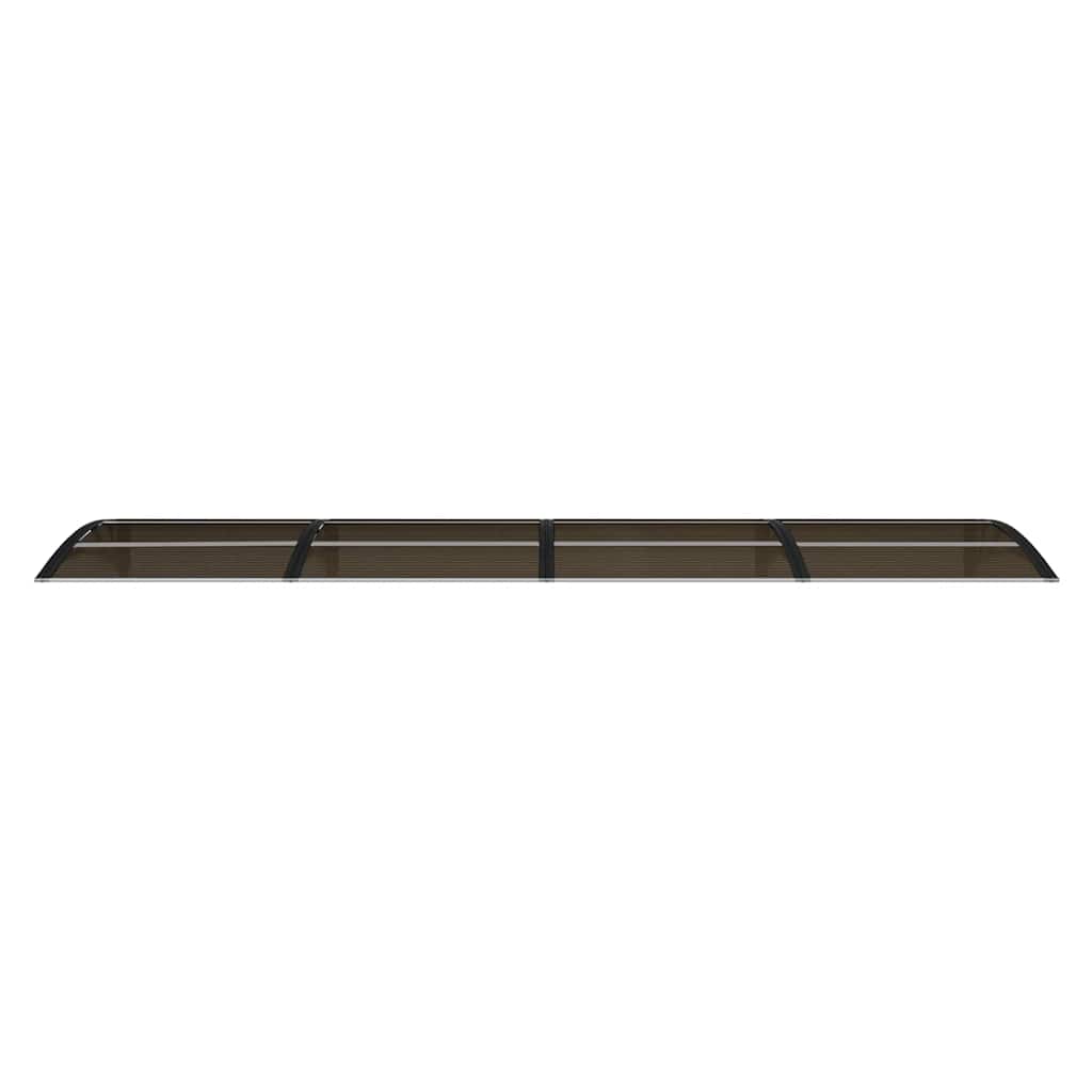 Skjermtak svart 350x75 cm polykarbonat