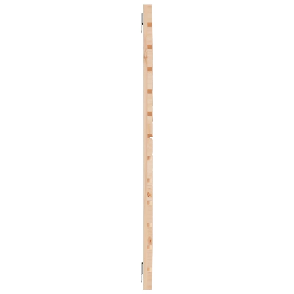 Veggmontert hodegavl 106x3x91,5 cm heltre furu vidaXL